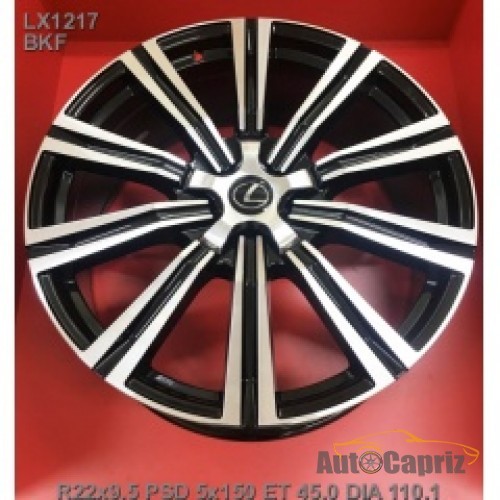 Диски Replica LX1217 BKF R22 W9.5 PCD5x150 ET45 DIA110.1